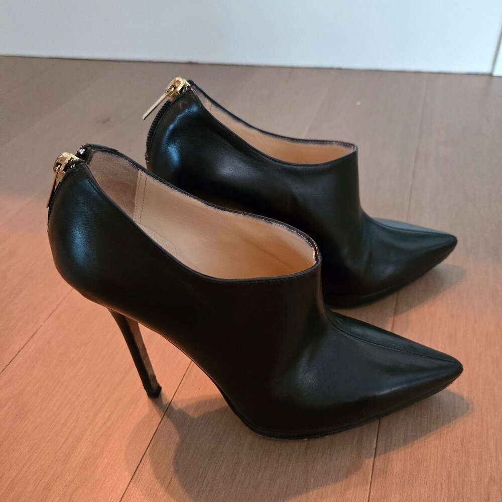 Jimmy Choo George Black Calf Leather  Bootie